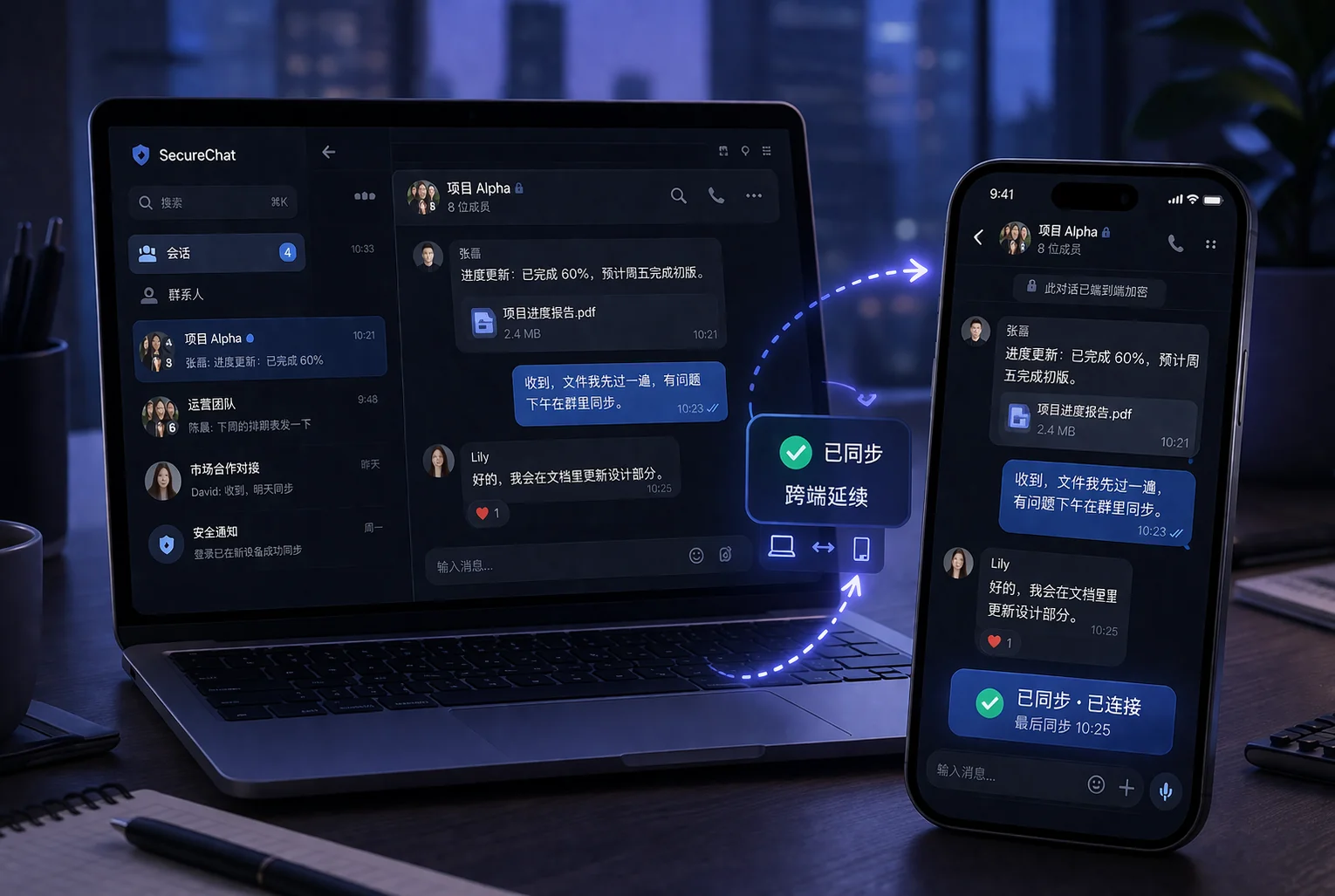 SafeW安全通讯平台底层架构